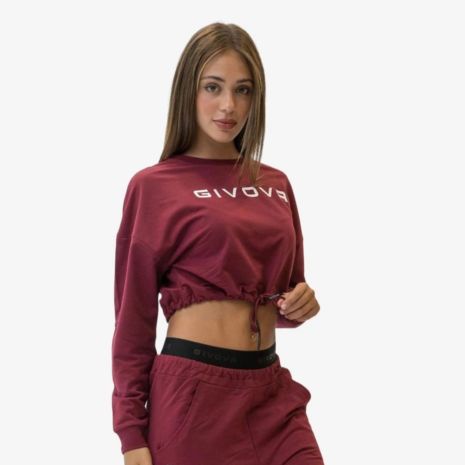 LF37 L/S COTTON CROP SHIRT