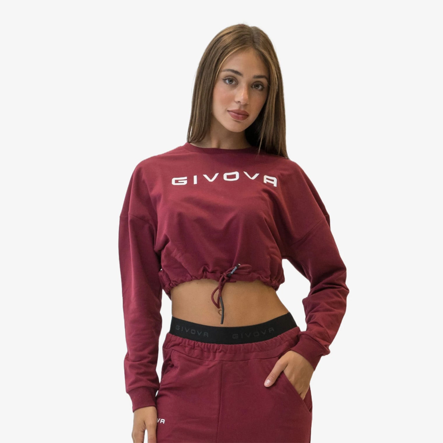 LF37 L/S COTTON CROP SHIRT